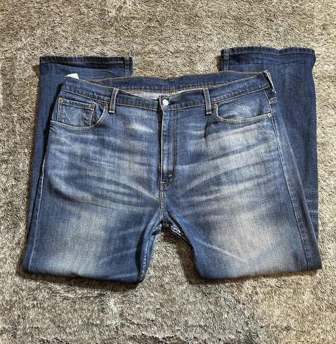 Levi's 569 lose entspannte Passform gerades Bein Distressed Stretch blau Jeans 42x32 - Bild 6 von 6