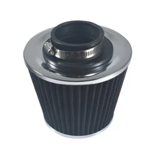 Black 2.5" 63.5mm PerFormance High Flow Inlet Cold Air Intake Cone Dry Filter