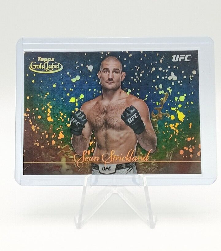 Sean Strickland 2024 Topps Gold Label Gold Splatter UFC Case Hit SSP GSP-21 🔥🔥