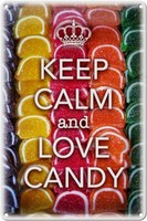 Blechschild Spruch 20X30 Cm Keep Calm And Love Candy Metall Deko Schild Tin Sign