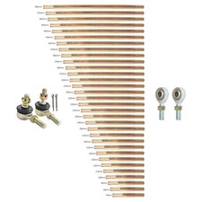 2pc M10 10mm Tie Rod Ball Joint Bar Link Steering ATV Quad Go Kart Buggy Trike