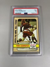 1972 Topps #131 All-Star Yvan Cournoyer (HOFer) PSA: NM 7 Hockey Card