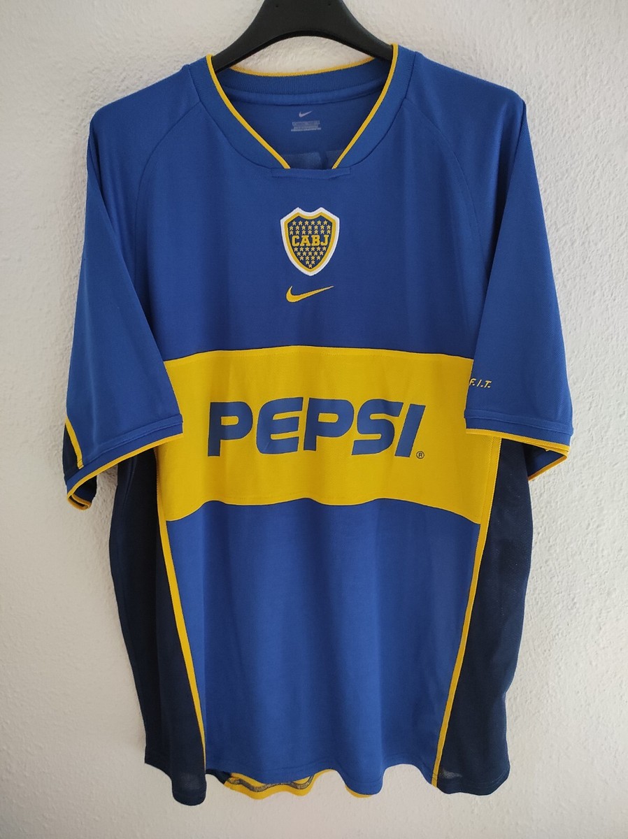 Nike Boca Juniors　シャツ PEPSI 04‐05 ホーム Nike Boca Juniors 2003/04 Away CABJ Jersey Argentina Men XL