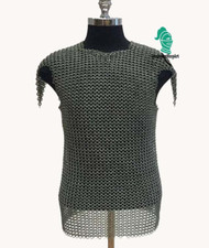 Viking Sleeve Chainmail Mild Steel shirt, SCA Armour shirt , butted chainmail ,