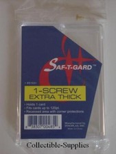 50 NEW 1-Screw Down REAL THICK Baseball Card Holders