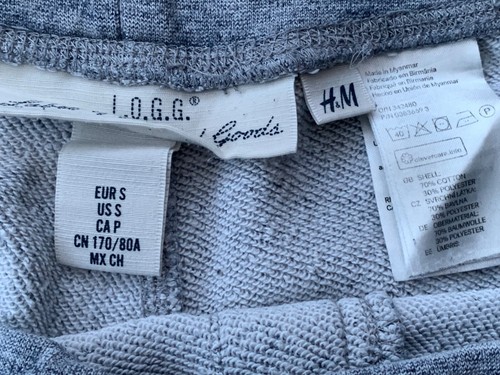 H&M Boys Grey Cotton Blend Shorts Size S Waist 28-32 Drawstring - Picture 3 of 3