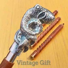 Antique Vintage Style Octopus Handle Wood Walking Stick Cane Handmade Designer