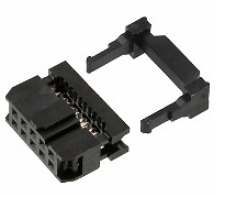 Pack of 10   61201023021   Connector Receptacle 10POS IDC 28AWG GOLD