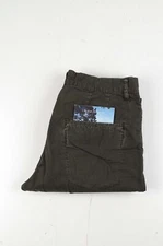 37835 Nudie Jeans Khaki Regular Org. Olive Crisp Pants Men Jeans size 31/32