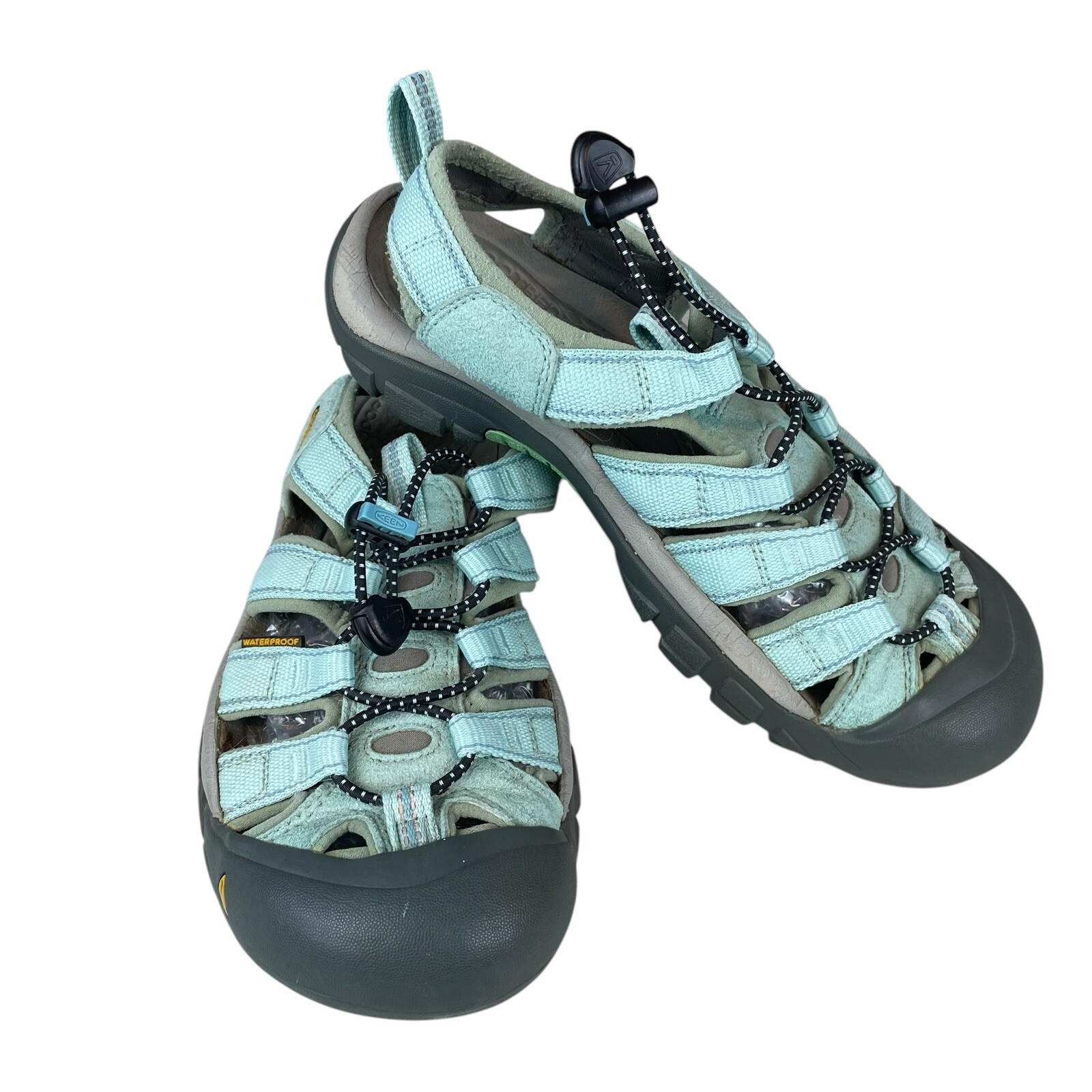 Sandali KEEN Newport H2 donna 7 granito verde impermeabile pelle escursionismo sentiero