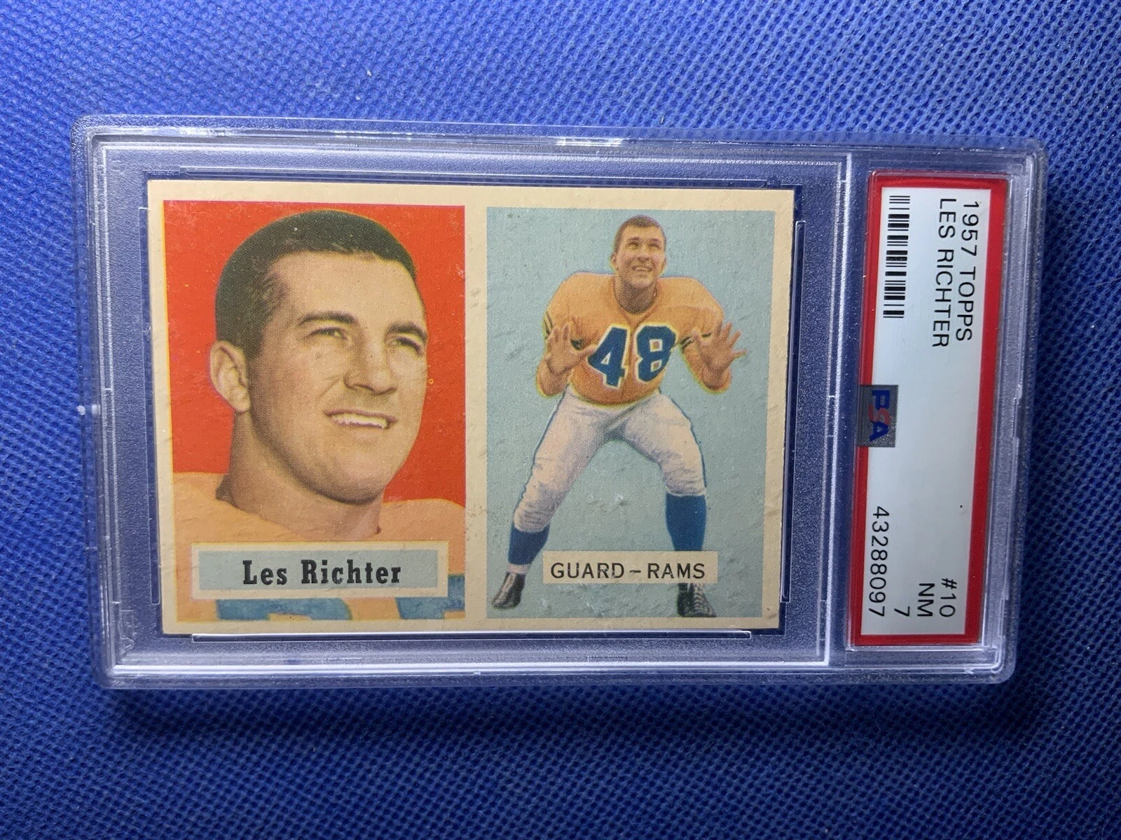 Les Richter trading card