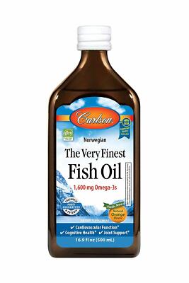 CARLSON LABS, THE VERY FINEST FISH OIL Feinste Fischöl Orange 500ml SUPER PREIS