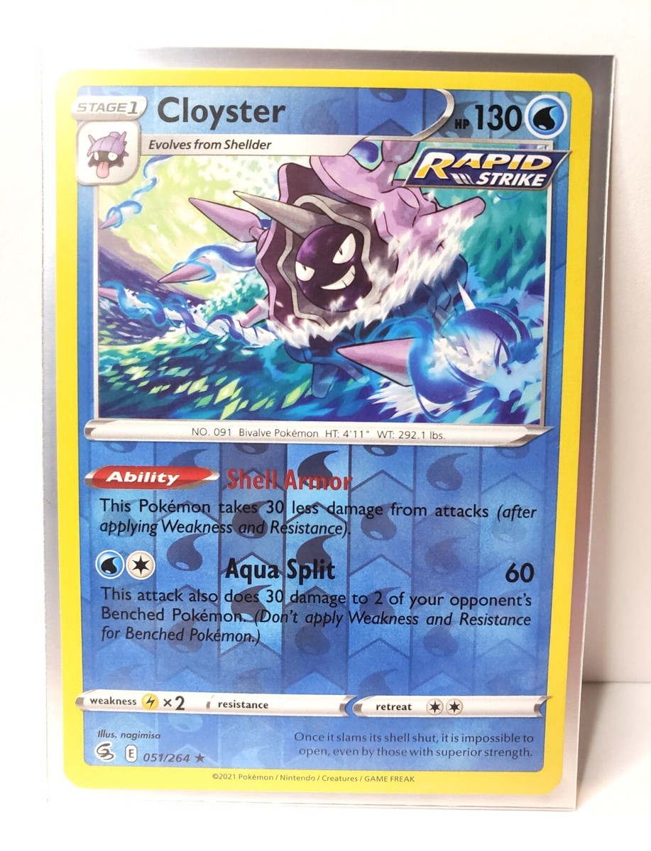 Pokémon TCG - Cloyster - 051/264 - Reverse Holo - Fusion Strike