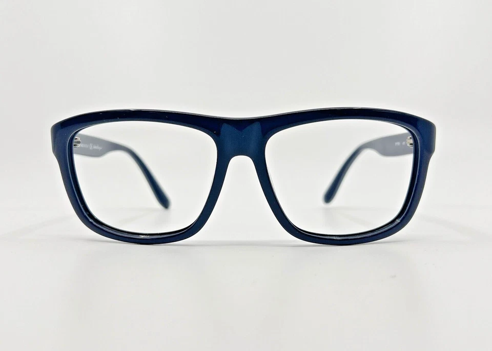 Gafas de sol Salvatore Ferragamo SF710S monturas azules envolventes para hombre 5458 Foto 2 de 4