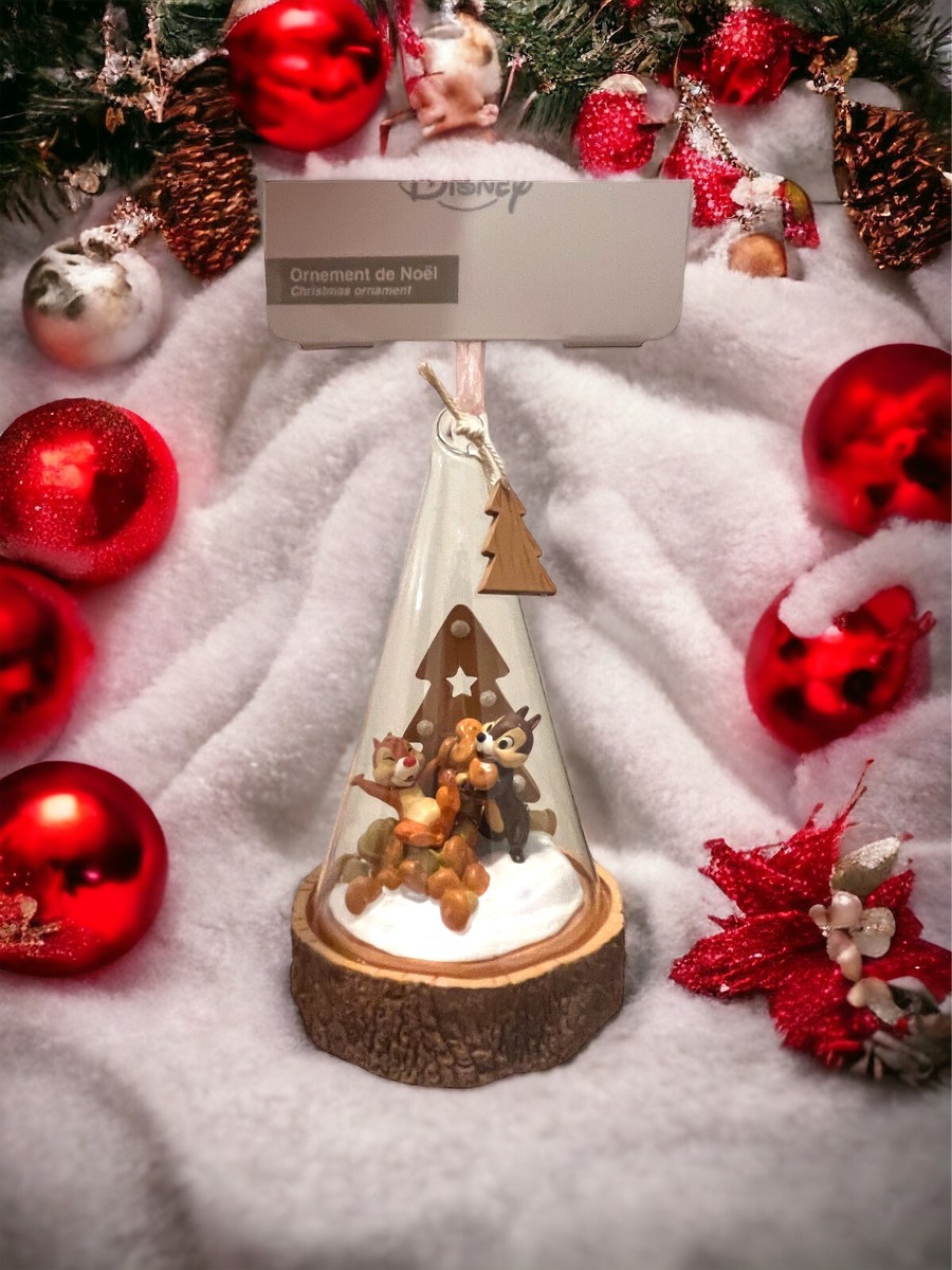 Disneyland Paris Christmas Ornament - Chip and Dale wood