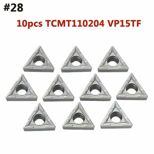 10pz 40 Tipi di Punte in Metallo Duro Inserti per Tornio Con Lama in Metallo Box - Bild 48 von 64