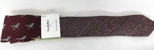 Goodfellow CO Men's Tie Pocket Square Burgundy
