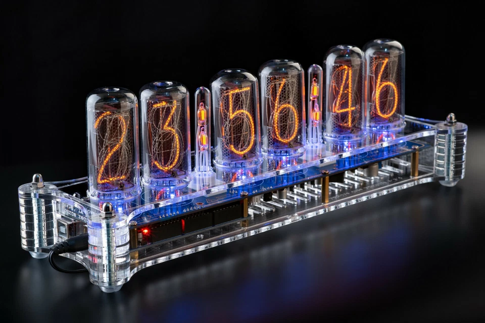 IN-18 Arduino Shield Nixie Tubes Clock in Acrylic Case [TUBES OPTIONAL] - Image 4 of 4