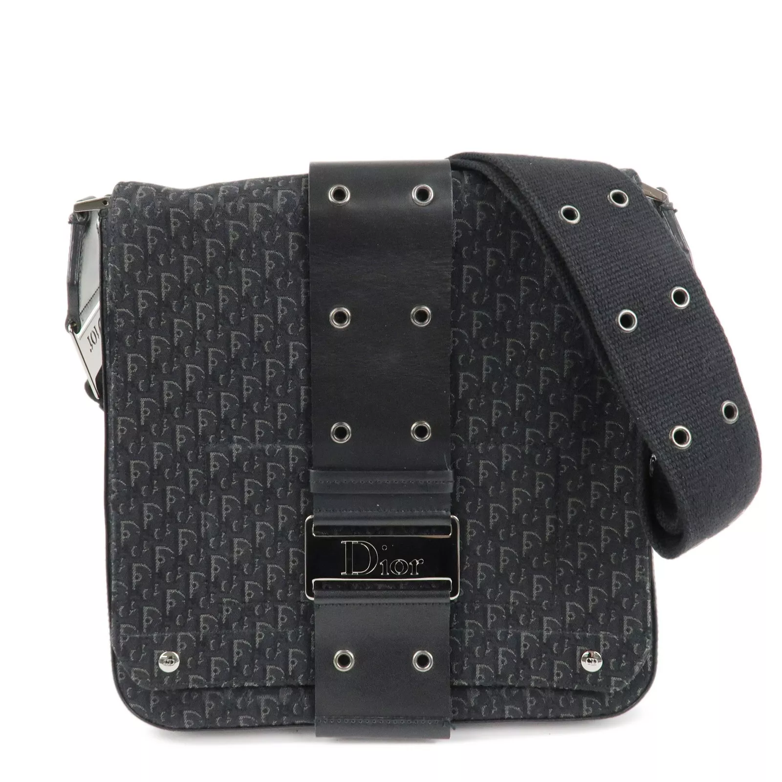Authentique sac à main Christian Dior Street Chic trotteur toile cuir occasion F/S