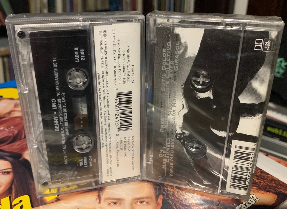BENNY IBARRA  2(x) NEW Cassette Lot * Kabah * Sentidos Opuestos * Erik Rubin OOP - Image 2 of 3