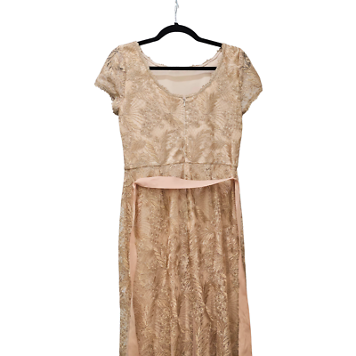 Adrianna Papell Women's Metallic Embellished Gown with Godets Rose Gold Dress 4 | eBay Adrianna Papell Women's Metallic Embellished Gown with Godets Rose Gold Dress 4 | eBay