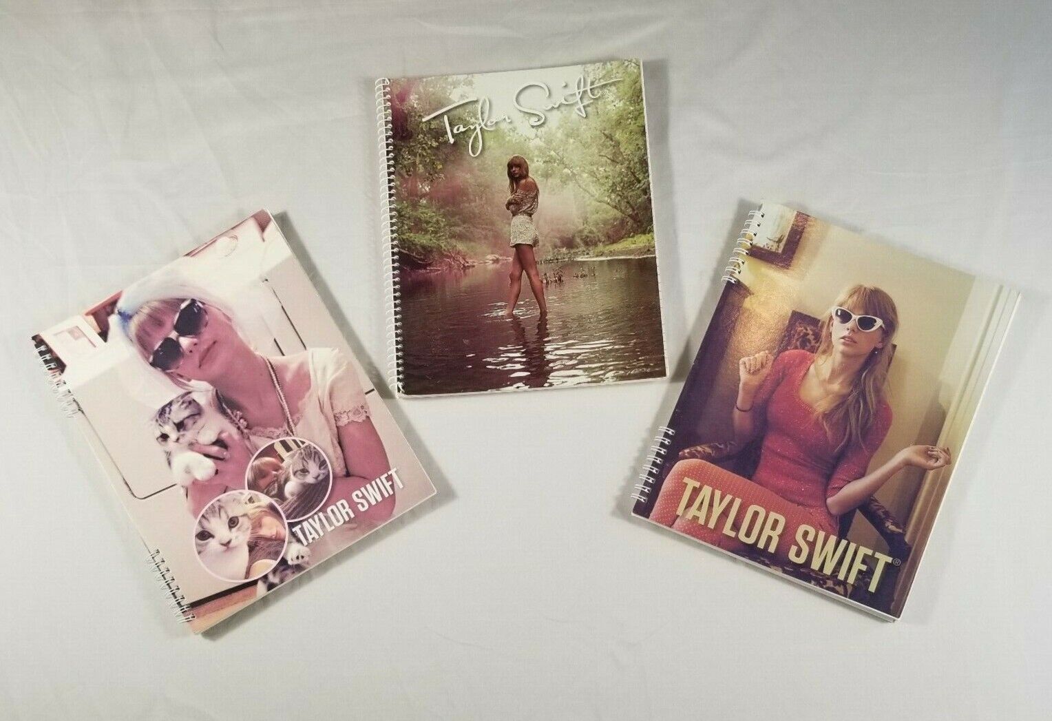 Set Of Three 2012 Taylor Swift Official Spiral Notebook Made By