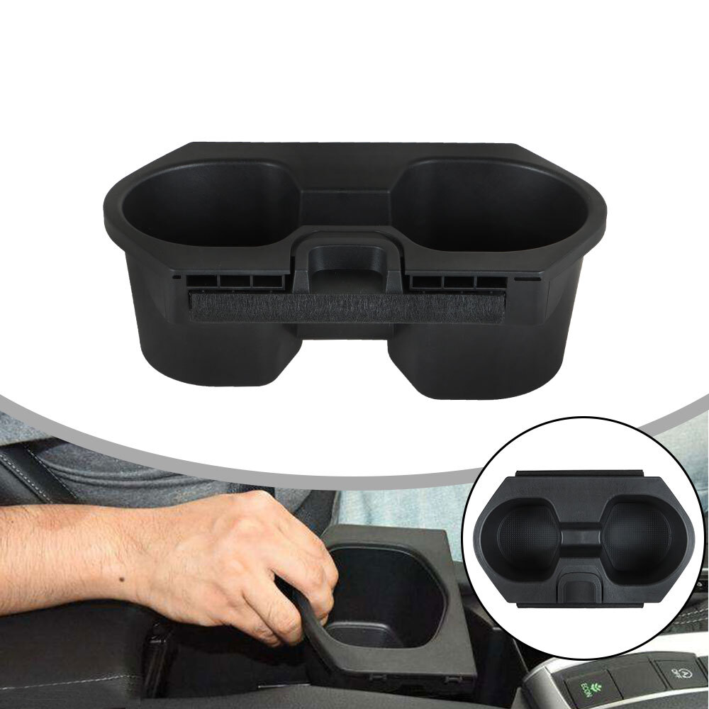 Black Center Console Cup Drink Holder For Honda Civic 2016-2018