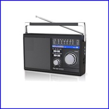 5W High-Powered Bluetooth Retro Radio - Portable AM/FM/SW with Great Reception