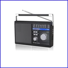 5W High-Powered Bluetooth Retro Radio - Portable AM/FM/SW with Great Reception