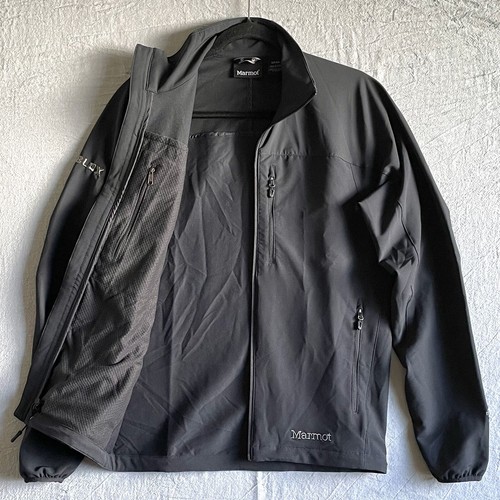 Marmot M3 Jacket Men’s S Black Tempo Full Zip Soft Shell Stretch 98260 Roblox - Picture 4 of 12