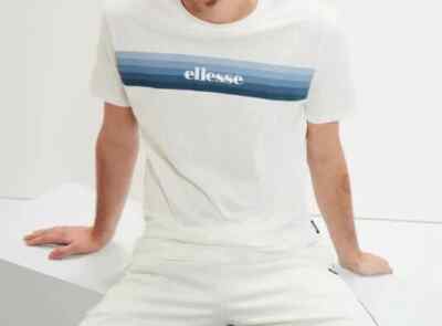 NEU - ellesse MURILLO Tee-Shirt - XS / S - offwhite - Regular Fit - Sport - Logo