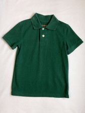 Cat  Jack Boys Short Sleeve Pique Uniform Polo Shirt, XS 4/5 , Dark Green