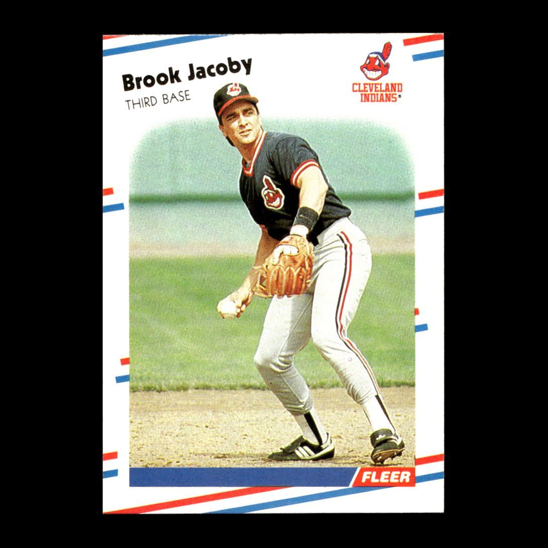 Robby取引 Brook Jacoby 1988 Fleer Cleveland Indians #612 R326W 9 | eBay