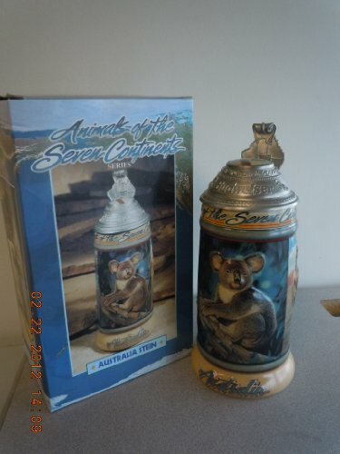 Anheuser-Busch AUSTRALIA STEIN Ceramic Koala Kangaroo Ostrich Swan CS339