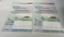 2x Microsoft Word 2000 Software BOOK X03-68684 Key COA ONLY