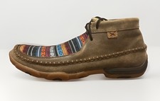 Twisted X Women's Leather Chukka Driving Moccasins Sz 8 Aztec Design