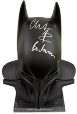 Christian Bale Signed Batman The Dark Knight 1:1 Scale Cowl Replica Beckett