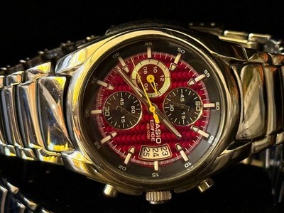 時計 CASIO EDIFICE Casio Edifice Quartz EF-512D-4AV analog chronograph men's watch