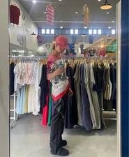 Rick Owens Black Flare Wide Pants Zip Detail Tech Streetwear L