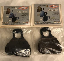 Neet Archery Calf Hair Shooting Finger Tab Bow Pinch RH Black or Brown NOS