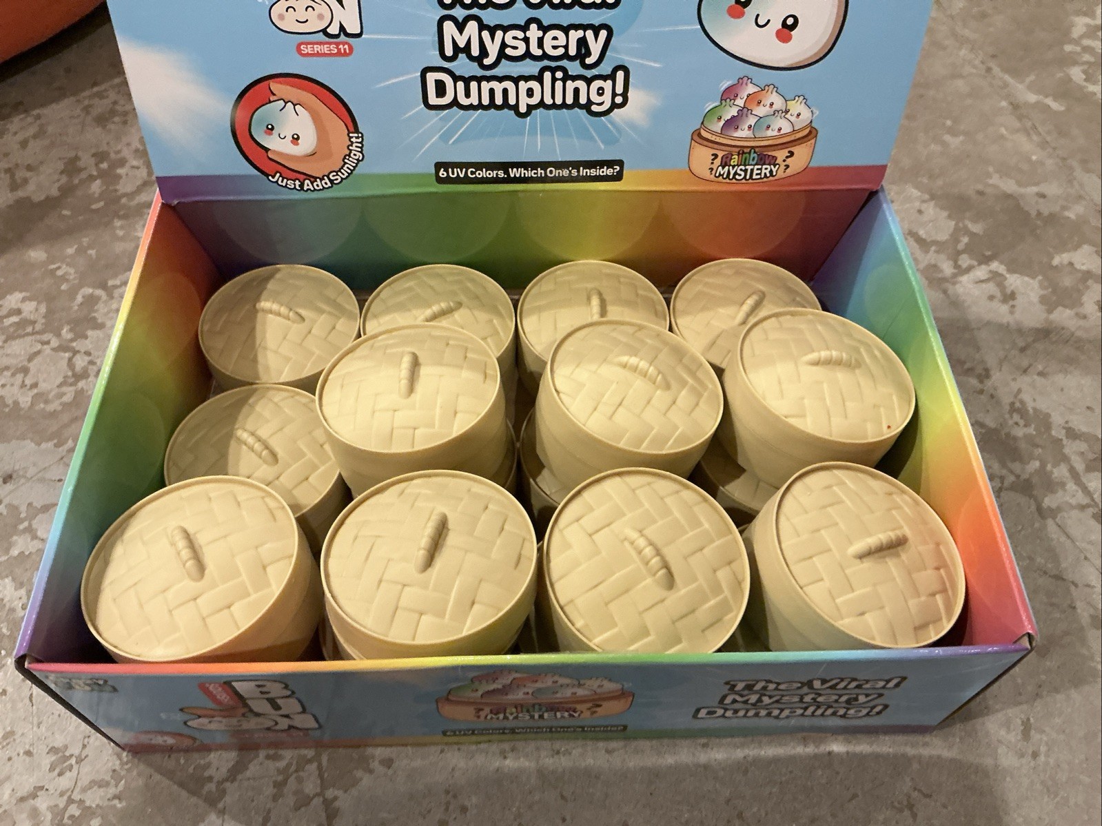 17 Of The Viral Dumplings  1 Glitter Dumping 2 Empty Ones  With Box All Opened