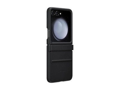 Official Samsung Galaxy Z Flip5 Flap Eco-Leather Case | Black