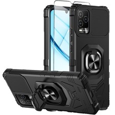 Phone Case with Tempered Glass Screen Protector for BLU View 5 Pro,Dual Layer