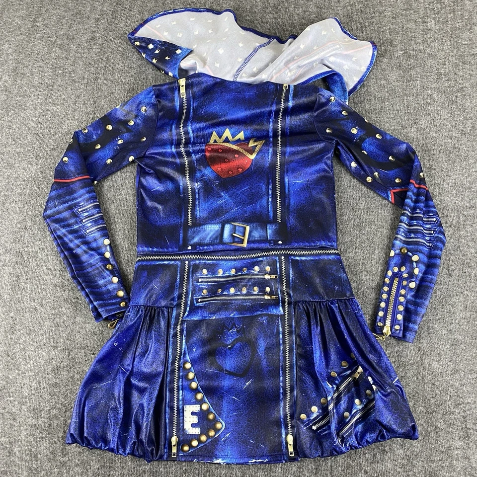 Disney Descendientes 2 Evie Disfraz Vestido Azul Con Capucha Niñas Talla M Foto 2 de 4