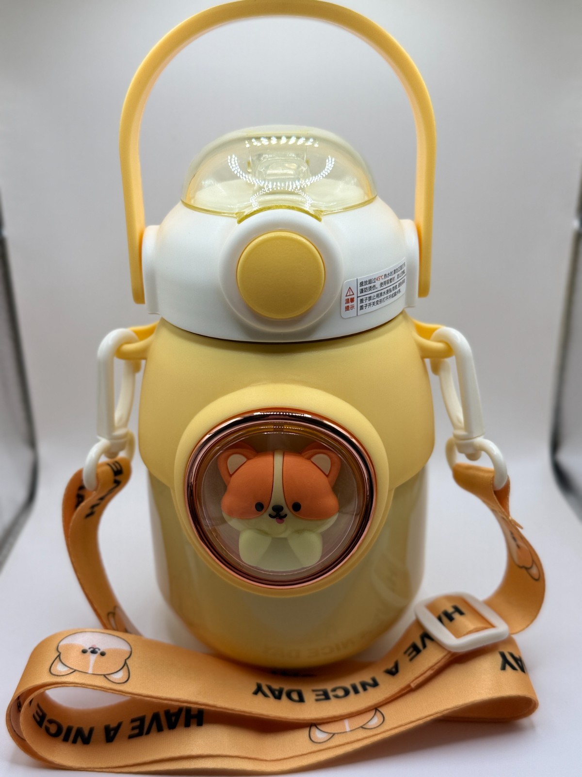 Cute Space Capsule Thermos 700ML Stainless Steel Vacuum Bott