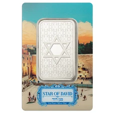 PAMP Silberbarren Star of David 2025 1 Oz Silber 999 im Blister