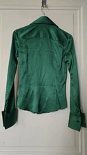 Blouse Zara Neuve Sans étiquette - Taille M/40, Viscose Noire Et Rouge, Coupe Longue Derrière
