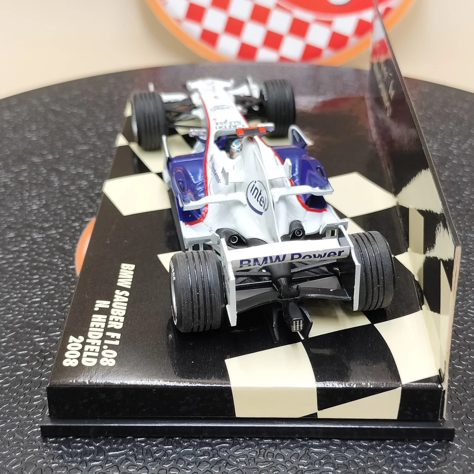 MINICHAMPS 1/43 BMW Sauber F1.08 Nick Heidfeld 2008 400080003 - Image 4 of 4