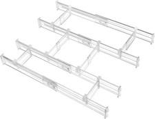 Drawer Dividers with Expandable Inserts, 12.8"-22.3" Adjustable