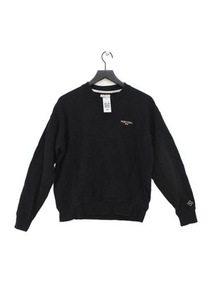 Percival Herren Hoodie M Schwarz 100% Baumwolle Pullover